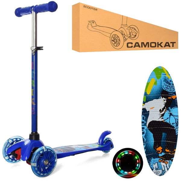 

Самокат iTrike Mini BB 3-040-DBL Синий Свет