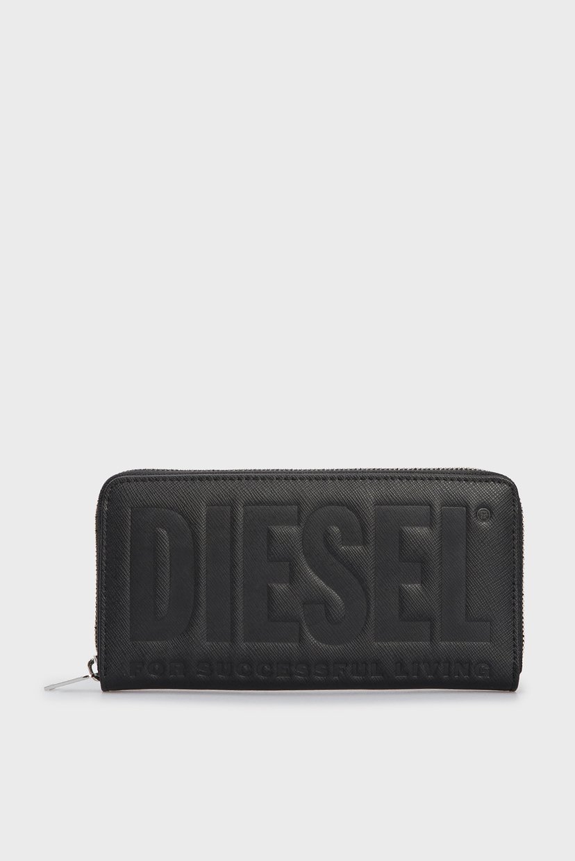

Мужской черный кошелек THESIR 24 ZIP wallet Diesel UNI X08178 P0408