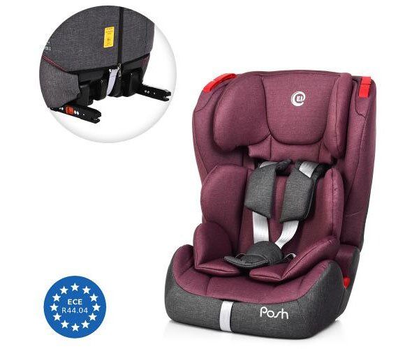 

Автокресло El Camino ME 1018-9 POSH ISOFIT Cеро-бордовое