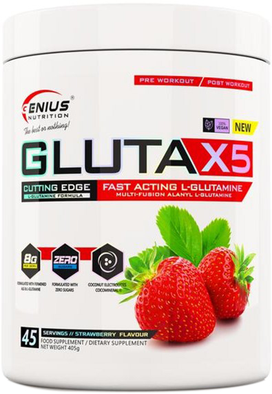 

Глютамин Genius Nutrition Gluta-X5 405 г Клубника (7359482042910)