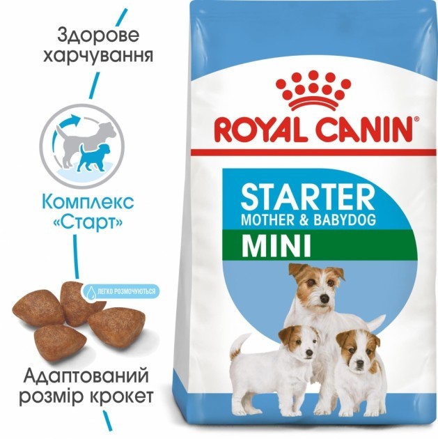 

Сухой корм Royal Canin Mini Starter для щенков в период отъема 1 кг (759744780)