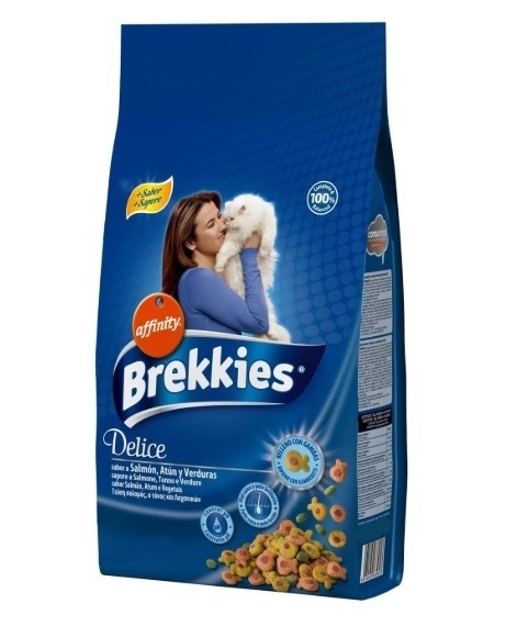 

Сухой корм для кошек Brekkies Cat Delice Fish хрустящие крокеты с тунцом и лососем 20 кг