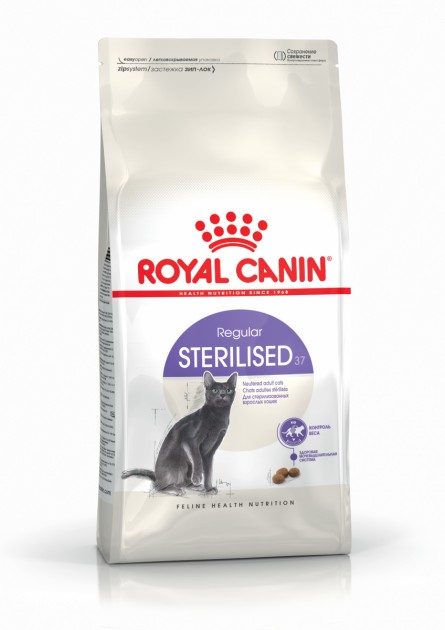 

Сухой корм Royal Canin Sterilised для стерилизованных кошек в возрасте от 1 до 7 лет 10 кг