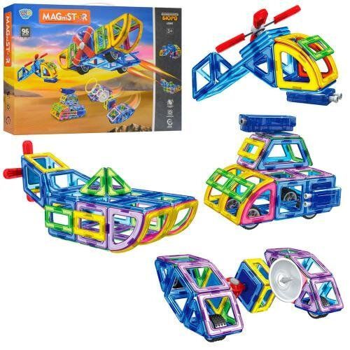 

Детский магнитный конструктор Limo Toy LT5001 (96 деталей)