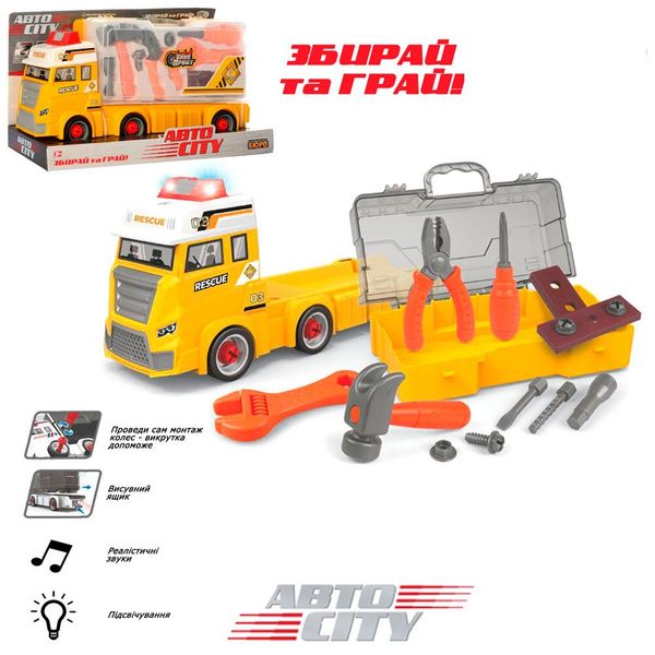 

Конструктор машинка на шурупах LIMO TOY KB 043