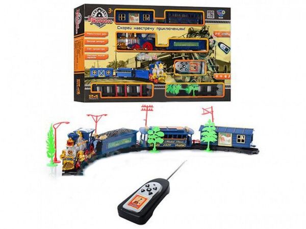 

Детская железная дрога Limo Toy 0620/40351 (270 см - Паровоз + 3 вагона) (4 АА) Радиоуправление