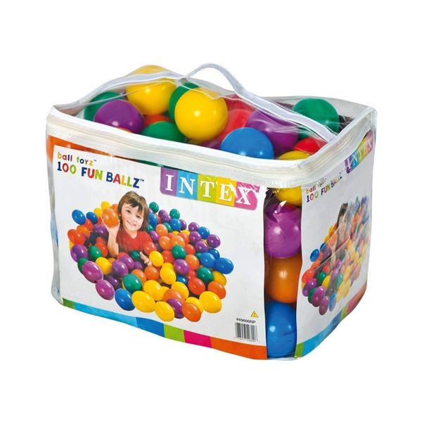 

Мячики Intex 49600 для сухого бассейна (100 шт) Fun Ballz (8 см)