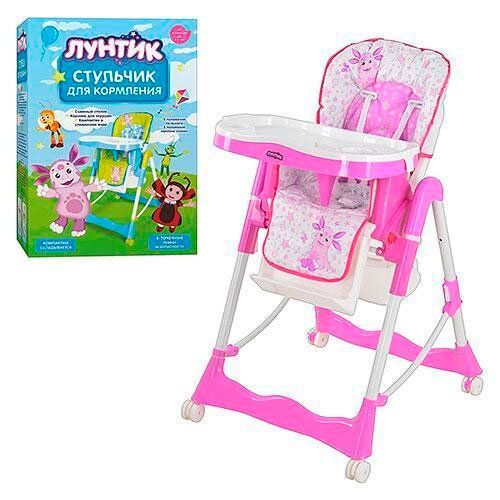

Стульчик для кормления Bambi LT 0009 U/R (Розовый) Лунтик