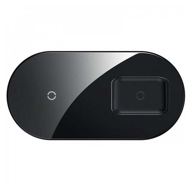 

Зарядное беспроводное устройство Baseus WXJK-C01 Simple 2in1 Wireless Charger Pro Edition 15W Max For Phones+AirPods Pro Чёрный