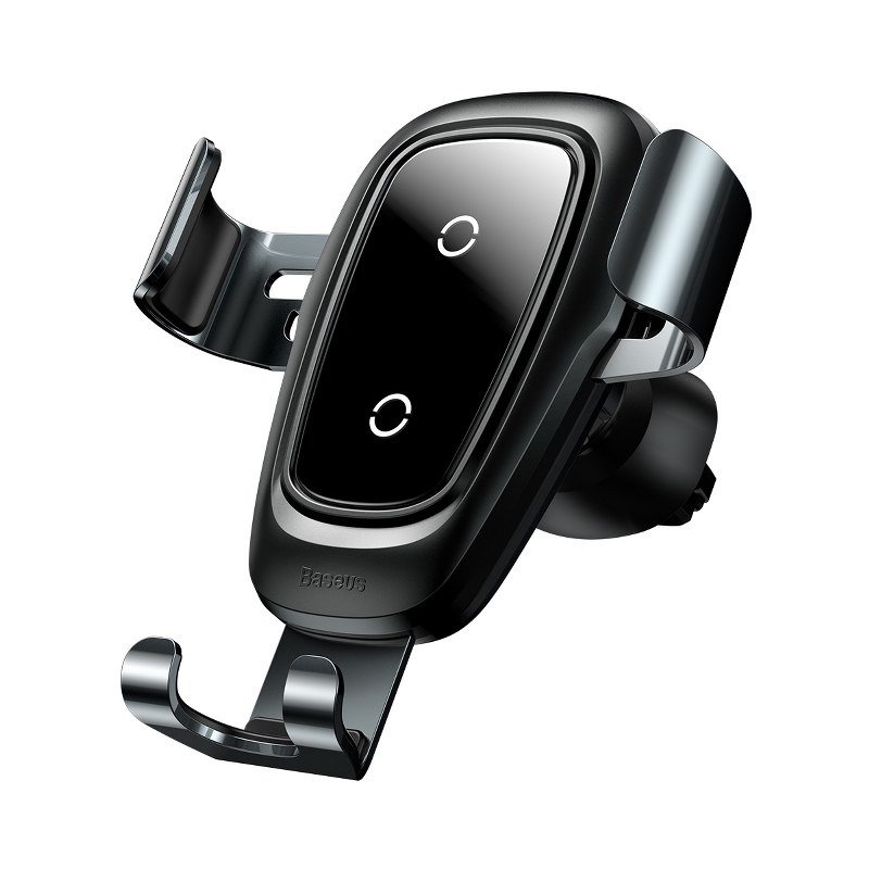 

Автодержатель Baseus WXYL-B0A Metal Wireless Charger Gravity Car Mount (Air Outlet) с беспроводной зарядкой Чёрный