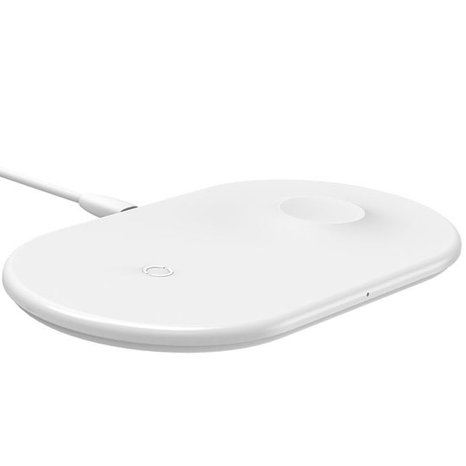 

Зарядное беспроводное устройство Baseus WX2IN1P20-02 Smart 2in1 Wireless Charger (Type-C Version) Белый