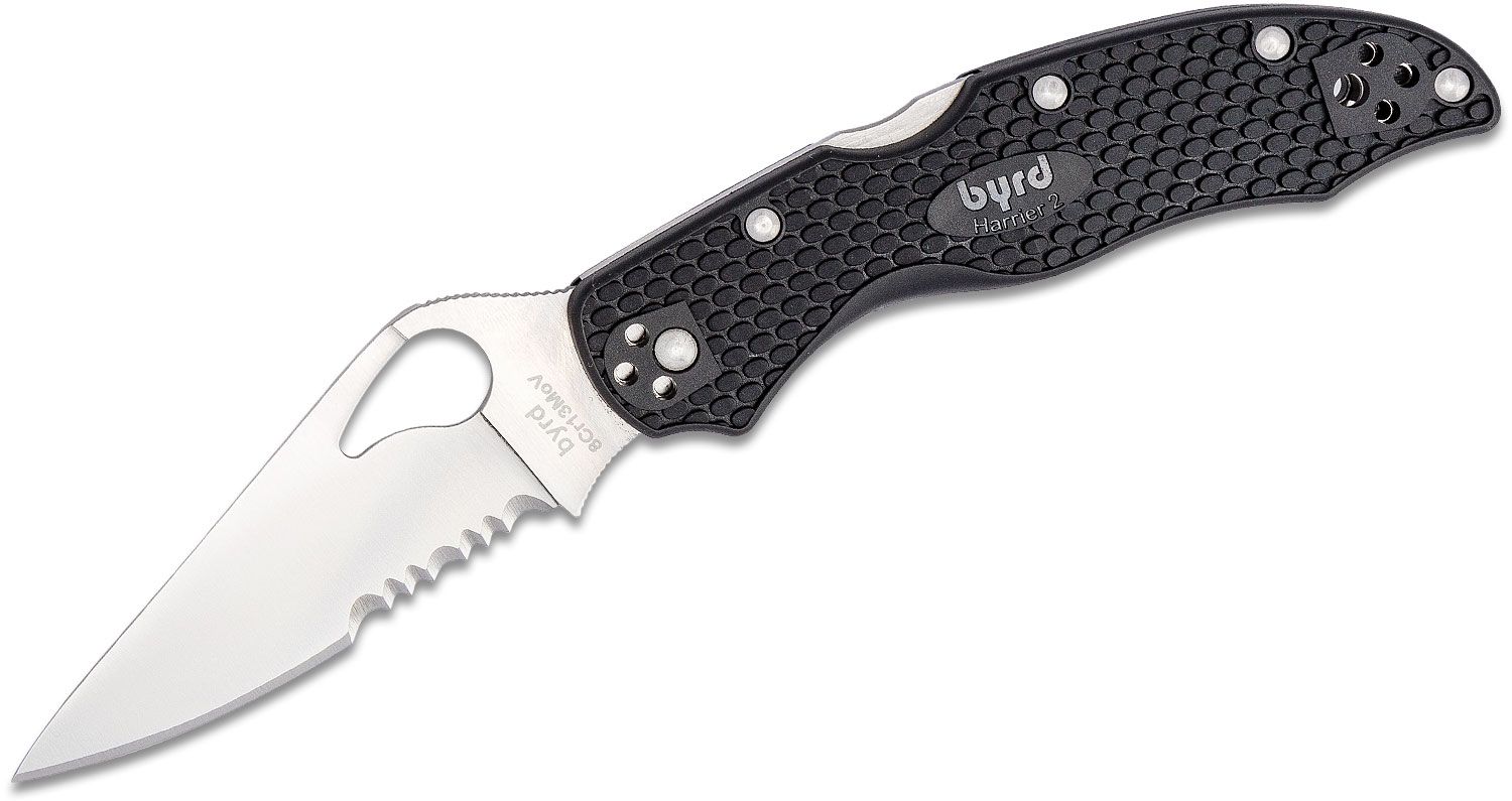 

Карманный нож Spyderco Byrd Harrier 2 FRN, полусеррейтор (87.13.96)