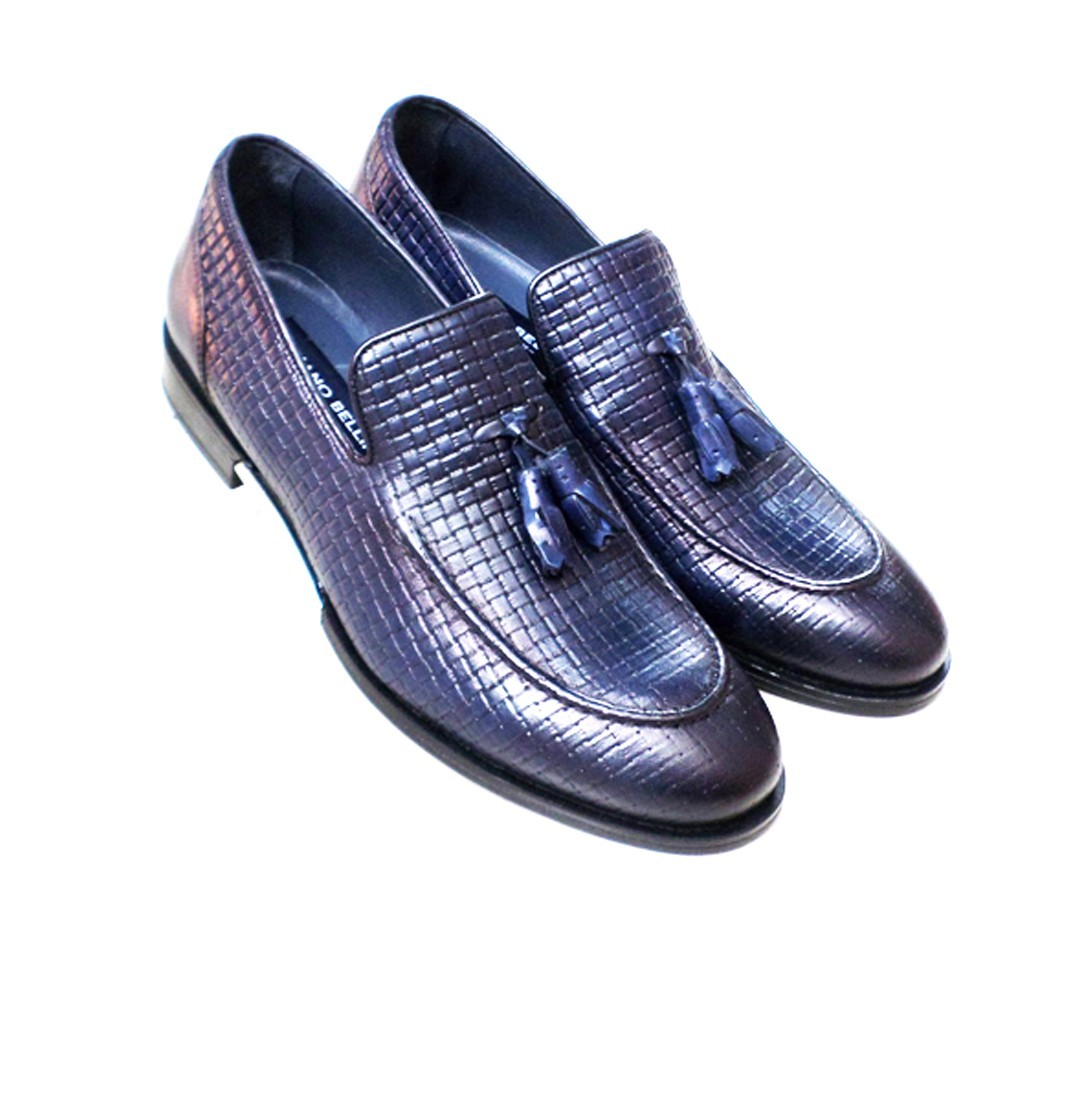 

Лоферы мужские Luciano Bеllini 41 27,5 см. синие 6633