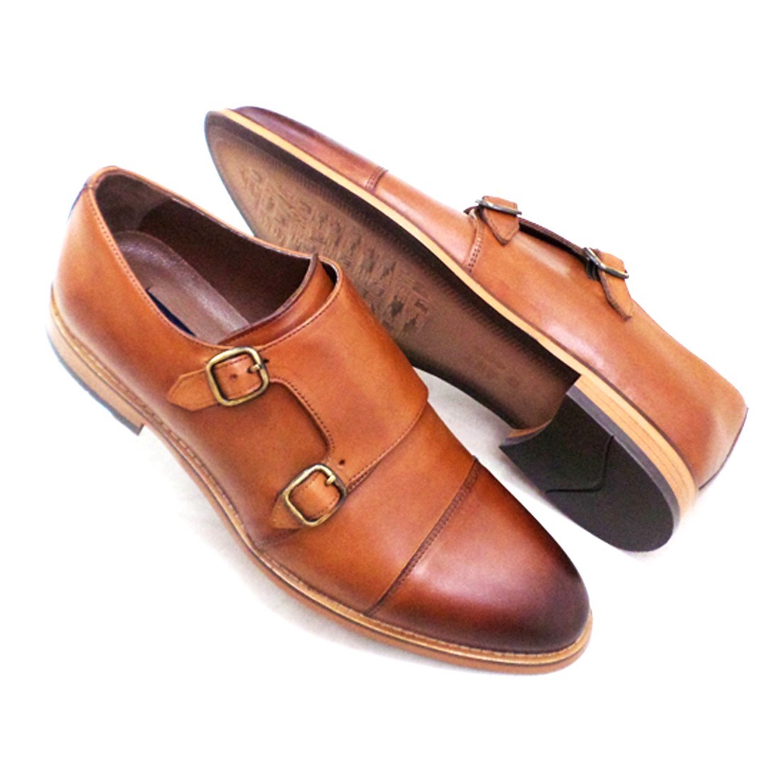 

Туфли монки мужские Luciano Bellini 42 28,5 см. коричневые 6656