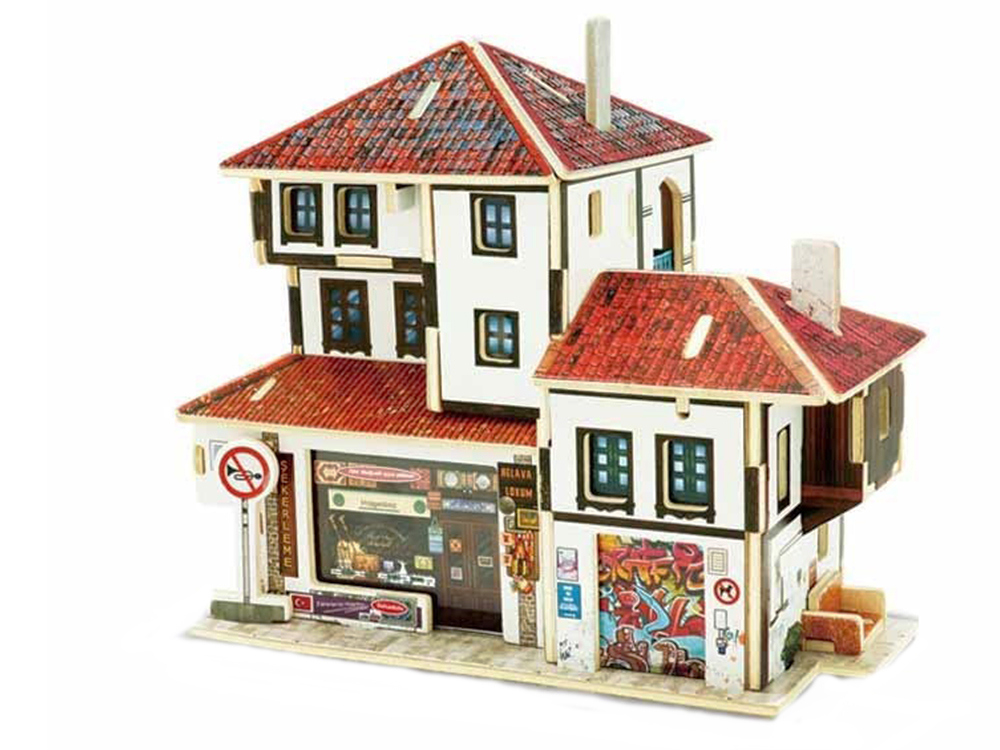 

Кукольный домик Diy 3D пазл Diy Деревянный Маркет (1006-379-09)
