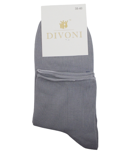 

Женские носки без резинки Divoni 38-40 серые