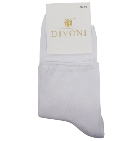 

Женские носки без резинки Divoni 38-40 белые
