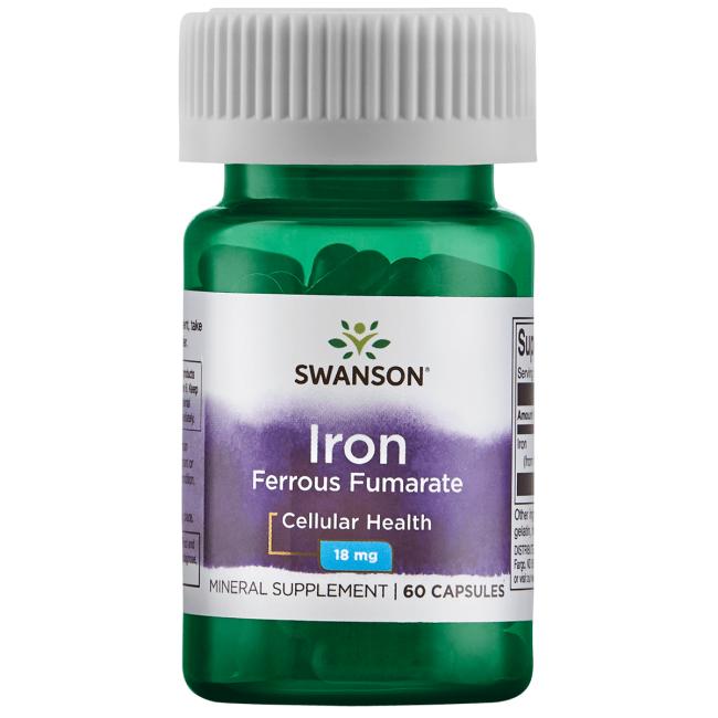 

Витамины Swanson Iron Ferrous Fumarate 60 капсул (4384302516)