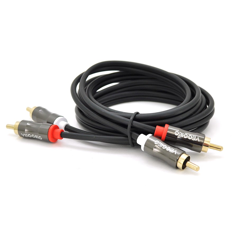 

Аудио кабель 2xRCA - 2xRCA VEGGIEG AV201 1.5m