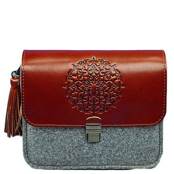

Бохо-сумка BlankNote «Лилу» фетр+кожа bn-bag-3-felt-k