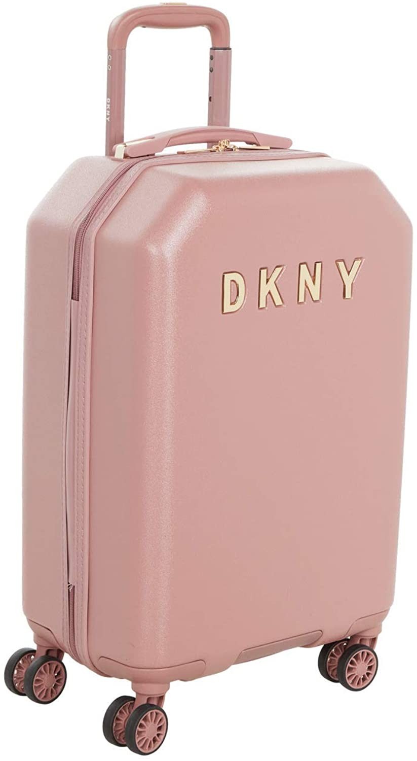 

Чемодан DKNY "20"металлический логотип Hardside Upright Rose, ручная кладь, персиковый, DH118ML7, р.50 x 35 x 24 см.