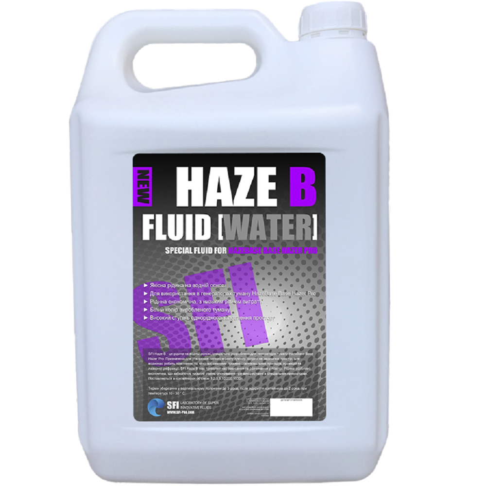 

Жидкость для генератора тумана HAZE FLUID WATER (B) 5L