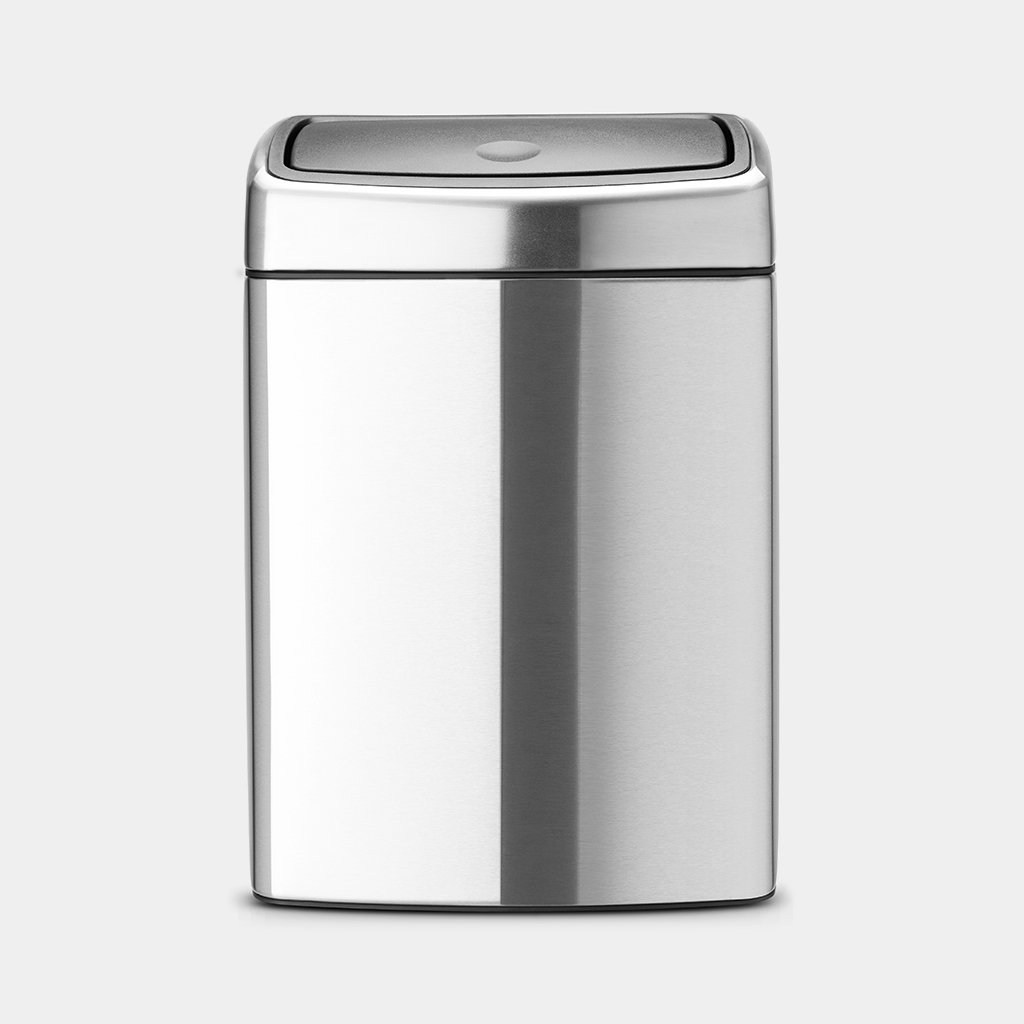 

Прямоугольный мусорный бак Touch Bin 10л Матовая сталь Brabantia 477225