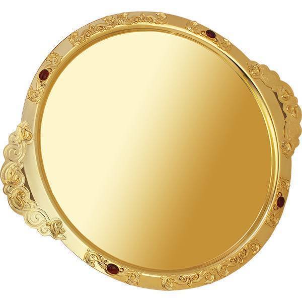 

Поднос латунный в позолоте большой Фамильные Драгоценности арт. 2.7.1213лп