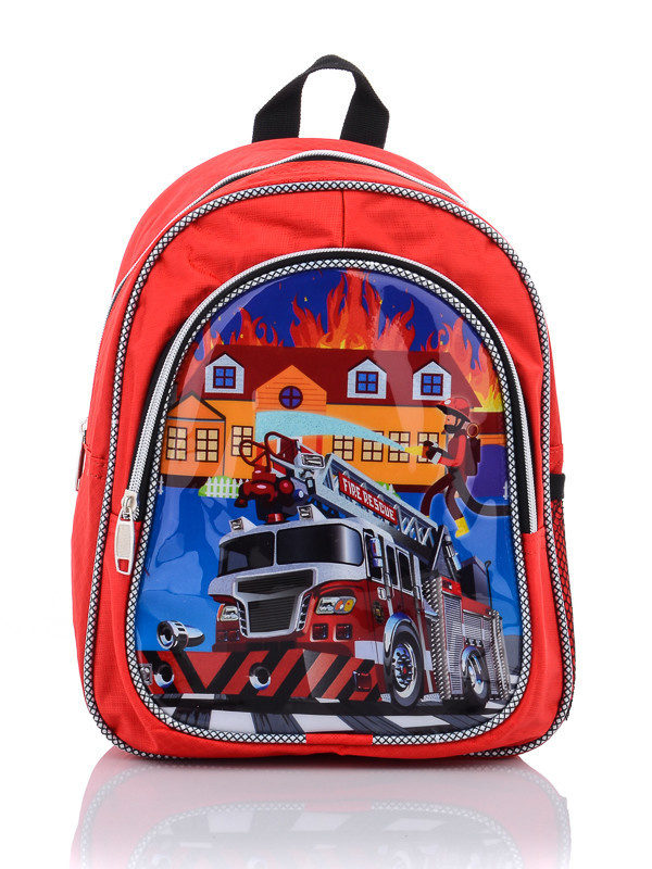 

Рюкзаки детские деми для девочки Prime 00-00012986 Красный р.32x25x11