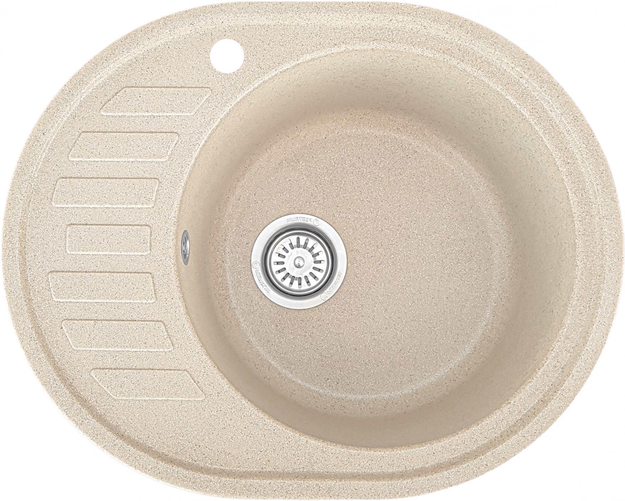 

Гранитная кухонная мойка Kva-kva K23L 620x500x210мм Песочная