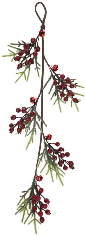 

Искусственная ветка новогодняя Christmas Decoration 14x2x55 см (CAA124370_big berries)
