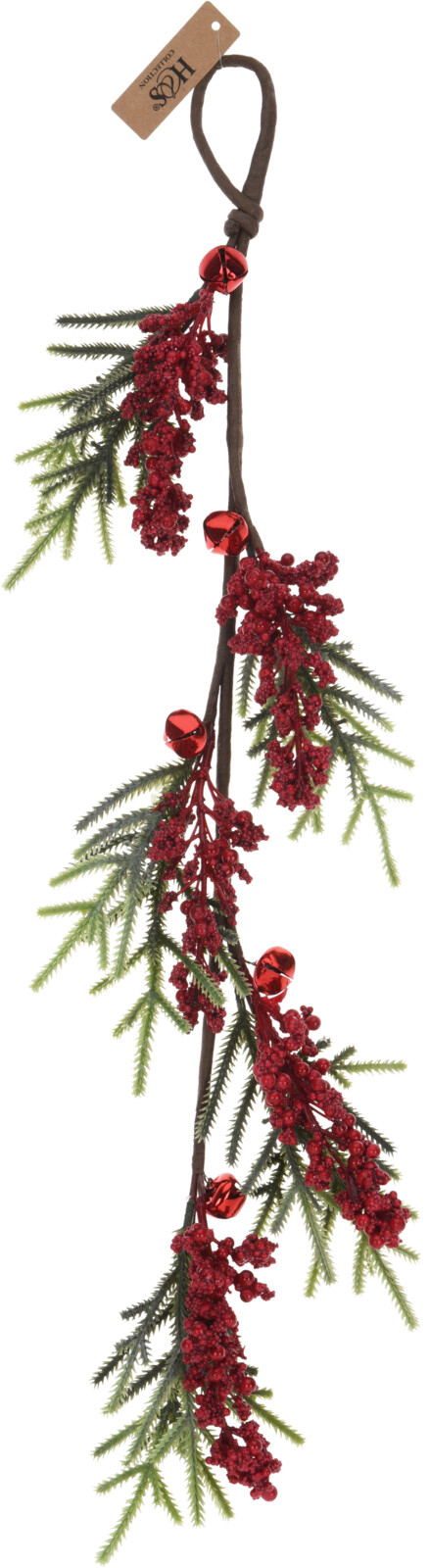 

Искусственная ветка новогодняя Christmas Decoration 14x2x55 см (CAA124370_small berries)