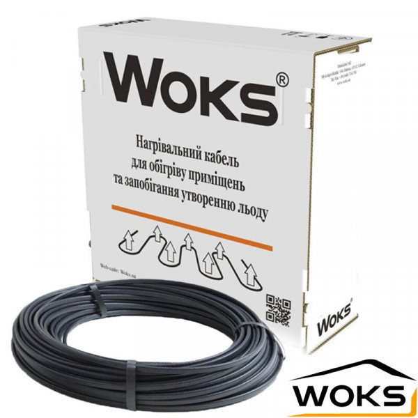 

Нагревательный кабель Woks 30T 34 м / 1.7 м² - 3.4 м² / 1044 Вт