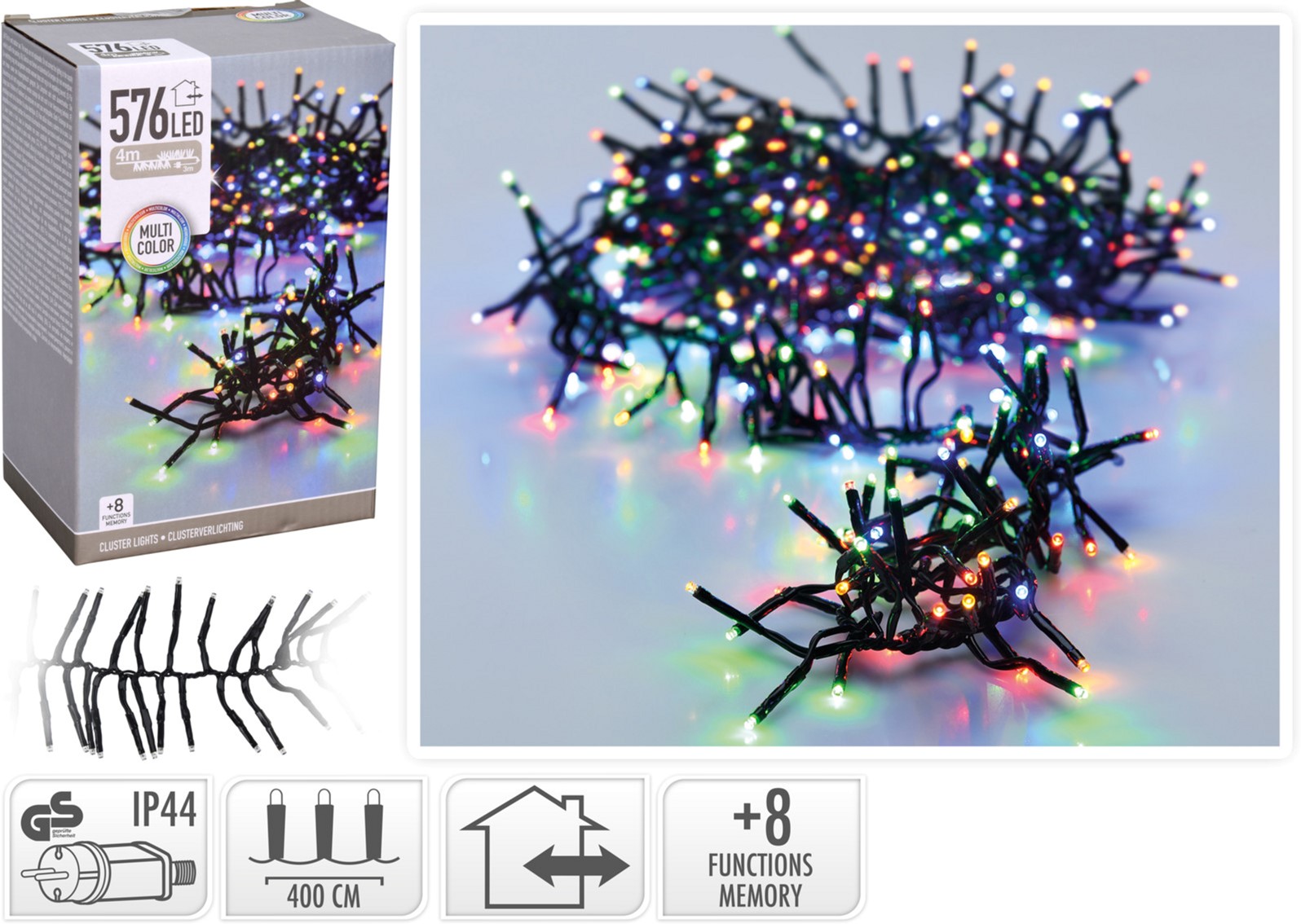 

Гирлянда Christmas Decoration 576 LED ламп разноцветная 7.2 м (AX9502420)