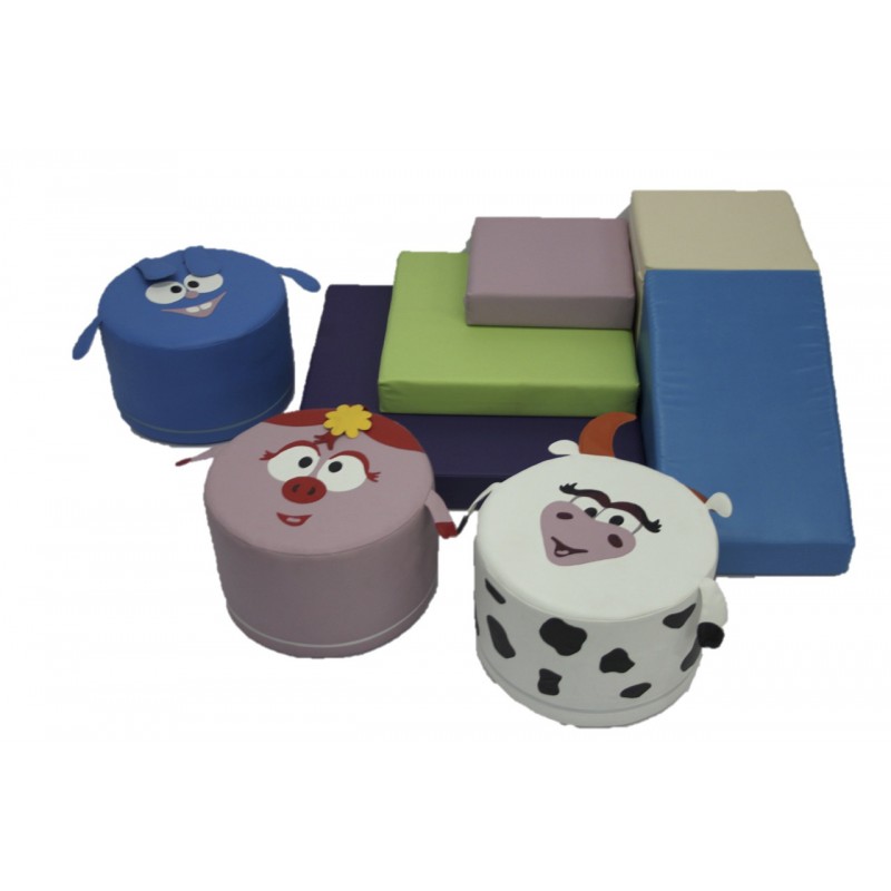 

Игровой набор с горкой и пуфами Смешарики Tia-Sport, код: sm-0371