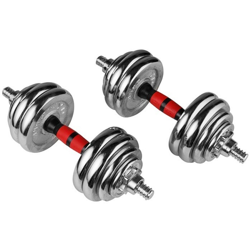 

Гантели хром CrossGym в кейсе 2х15 кг, код: 80054/30-WS