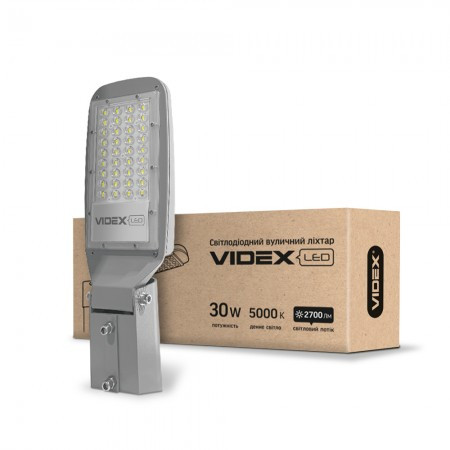 

LED вуличний ліхтар VIDEX (поворотний) 30W 5000K VL-SLe13-305G