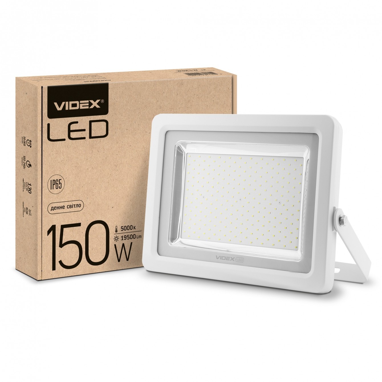 

LED прожектор VIDEX PREMIUM 150W 5000K 220V White (VL-F1505W)