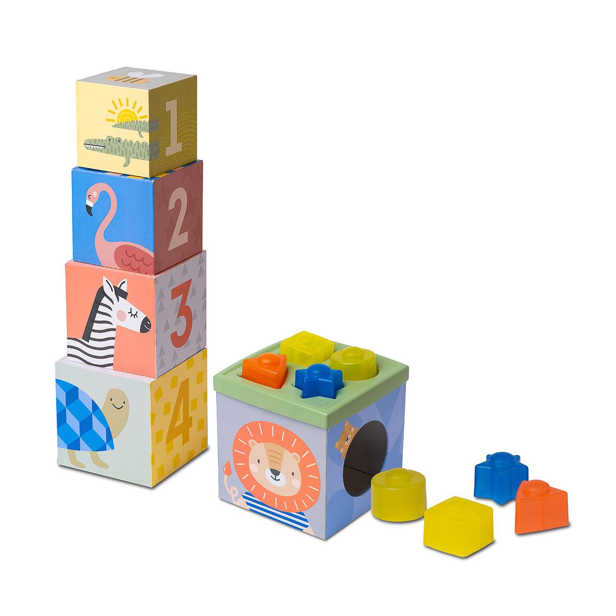 

Развивающий сортер-пирамидка - Кубики Африка Taf Toys 12725