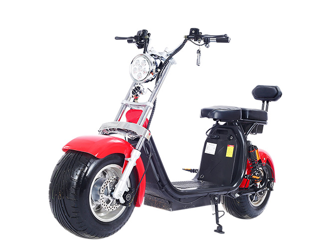 

Электроскутер Citycoco Long 1500W, 60V12Ah красный