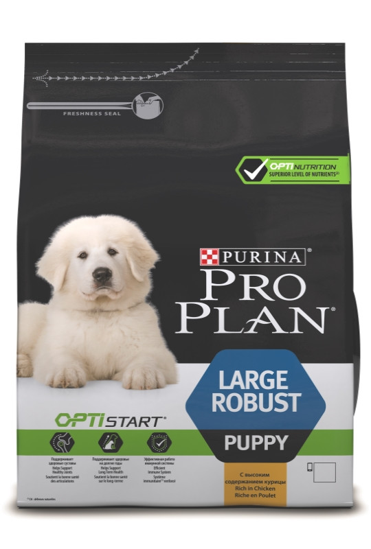 

Корм для собак PRO PLAN Large Robust Puppy для щенков крупных пород 12 кг