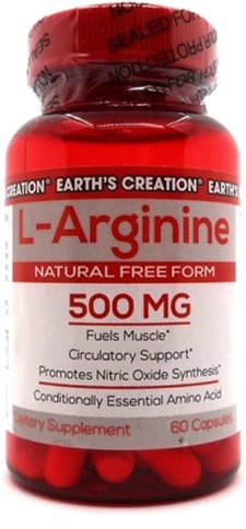 

Аминокислоты Earth's Creation L-Arginine 500 мг 60 капсул (608786008267)