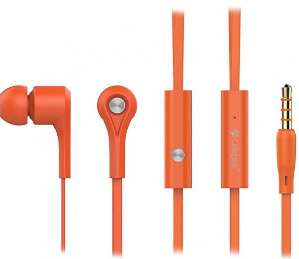 

Вакуумные наушники с микрофоном Celebrat D3 Orange (D106586)