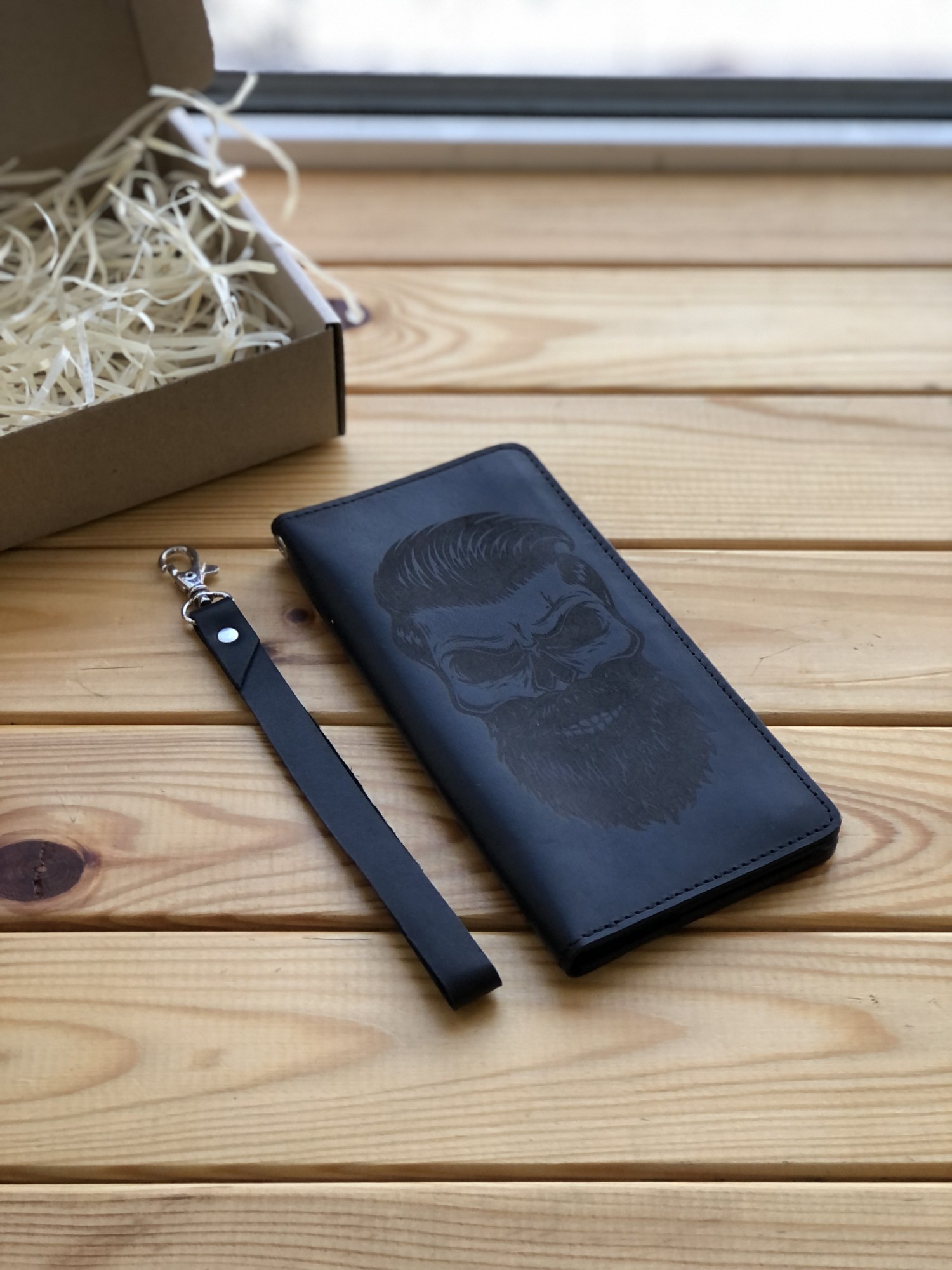 

Кожаный кошелек Shiynik Katrine Черный Борода