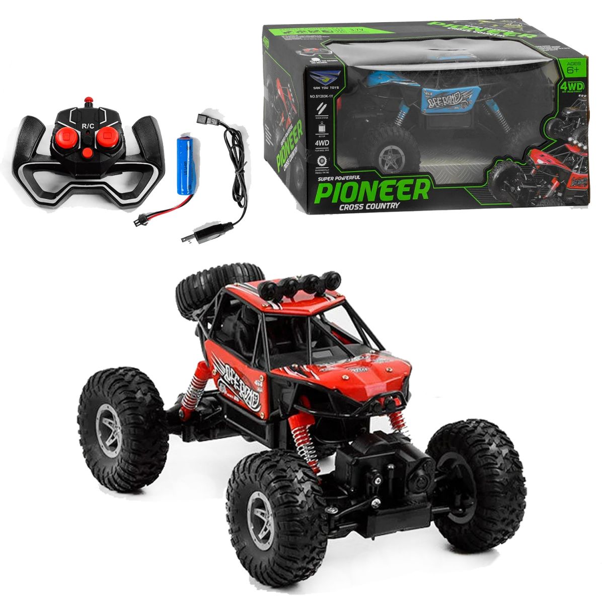 

Машина на радиоуправлении красная SAN YOU TOYS (SY203K-1) (171262)