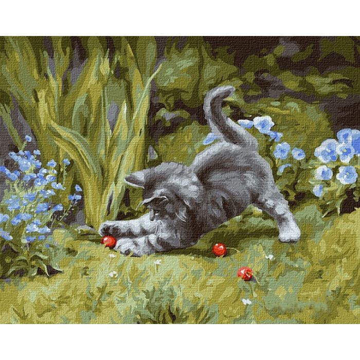 

Картина по номерам Игривый котёнок Идейка (KHO4251) (171428)