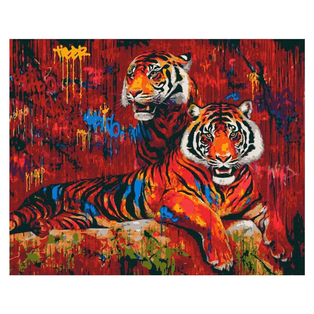 

Картина по номерам Street Art Тигры Riviera Blanca (RB-0056) (171125)