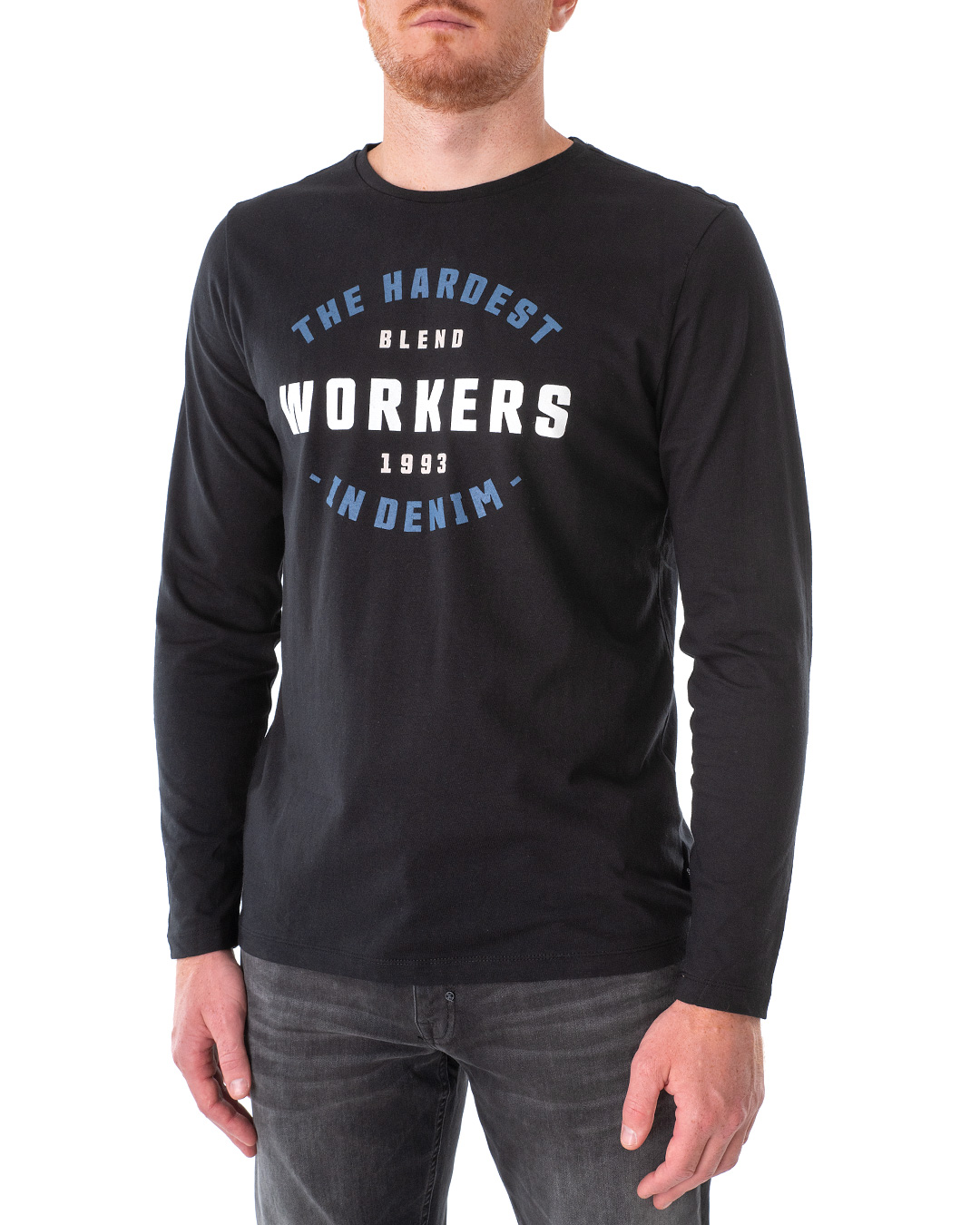 

Лонгслів чоловічий BLEND (20713218-194007/21-22-2) Чорний XXL