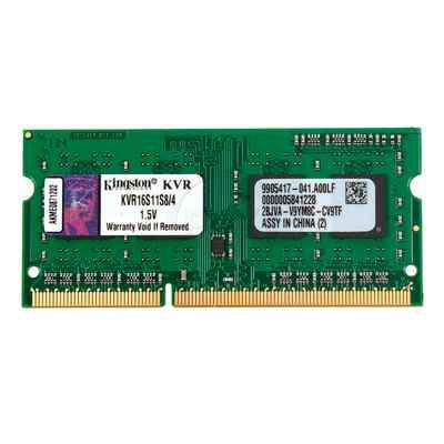 

Модуль памяти для ноутбука SoDIMM DDR3 4GB 1600 MHz Kingston (KVR16S11S8/4)