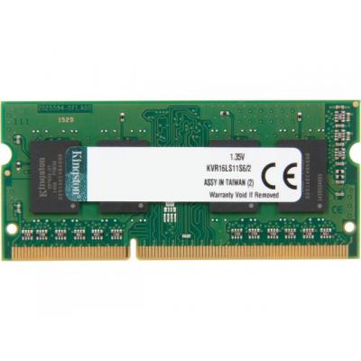 

Модуль памяти для ноутбука SoDIMM DDR3L 2GB 1600 MHz Kingston (KVR16LS11S6/2)